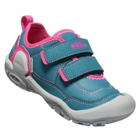 Keen Knotch Hollow Ds Dětská sportovní obuv 10021032KEN blue coral/pink peacock