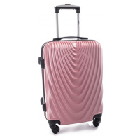Rogal Zlato-růžový skořepinový cestovní kufr 