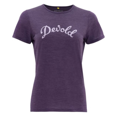 Devold MYRULL MERINO 130 W Dámské triko, fialová, velikost