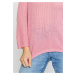 Bonprix BODYFLIRT lehký svetr s metalickou nitkou Barva: Růžová, Mezinárodní