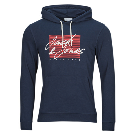 Jack & Jones JJZURI SWEAT HOOD Tmavě modrá