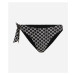 Plavky karl lagerfeld monogram tie rio bottom kl monogram black/white