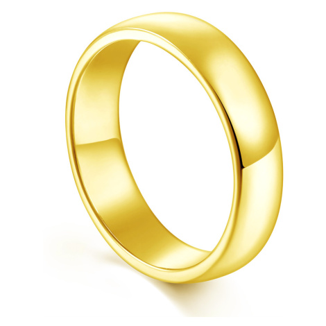 OLIVIE Snubní stříbrný prsten PRAMÍNEK GOLD 8584
