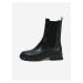 Černé kožené kotníkové boty Michael Kors Ridley