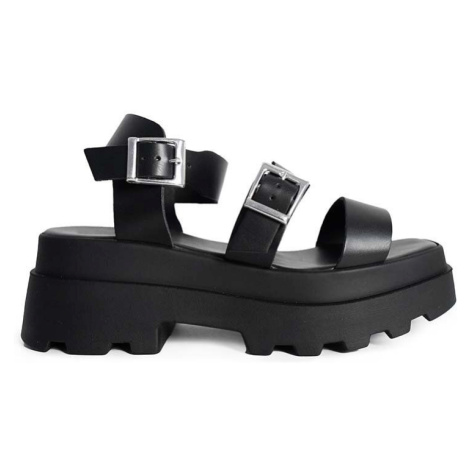 Sandály Altercore Tove dámské, černá barva, na platformě, Tove