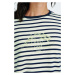 Tričko la martina woman t-shirt s/s striped jers bílá