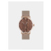 Dřevěné hodinky s řemínkem z pravé kůže BeWooden Rose Watch