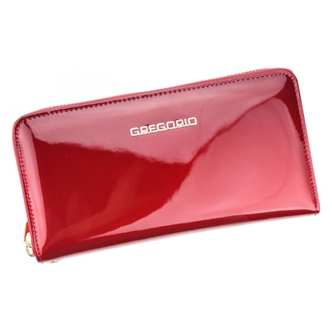Elegantní dámská kožená peněženka Lara, červená GREGORIO
