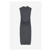 H & M - Nabírané šaty bodycon - šedá
