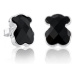 Tous Stříbrné medvídkové náušnice s onyxem Icon Color 715433500