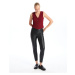 LC Waikiki Lcw Skinny Fit Women's Leather Look Trousers