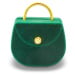 Beneto Tmavě zelená dárková krabička na prsten nebo náušnice Kabelka KDET20-GR