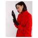 Černé dámské rukavice s dotykovou funkcí