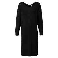 Bonprix RAINBOW pletené oversize šaty Barva: Černá, Mezinárodní
