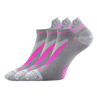 3PACK ponožky VoXX šedé (Rex 10-greypink) M