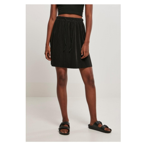 Ladies Plisse Mini Skirt - black Urban Classics