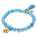 CO88 Krásný korálkový náramek z modrého jadeitu 865-180-090983-0000