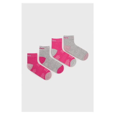 Dětské ponožky Skechers fialová barva