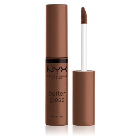 NYX Professional Makeup Butter Gloss lesk na rty odstín 49 Fudge Me 8 ml