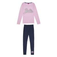 Barbie Dámské pyžamo (světle růžová/navy modrá)