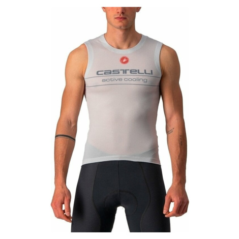 Castelli Active Cooling Sleeveless Tílko Silver Gray