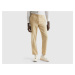 Benetton, Trousers In Pure Linen With Drawstring