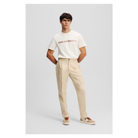 Bílé pánské casual kalhoty