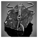 Daniel Dawson Náhrdelník Vikingská sekera VALKNUT - symbol posmrtného života, runa NH1181 60 cm 