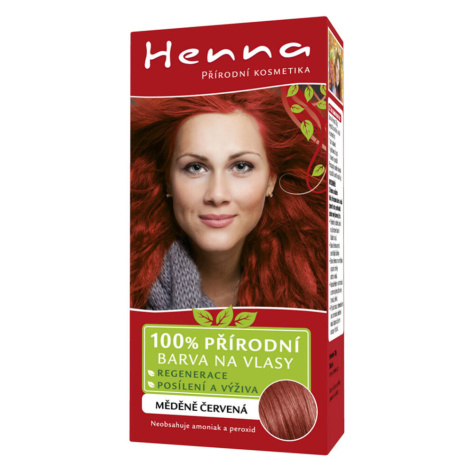 HENNA Barva na vlasy Měděně červená 33 g HennaPlus