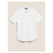 Košile z látky Oxford z čisté bavlny Marks & Spencer bílá
