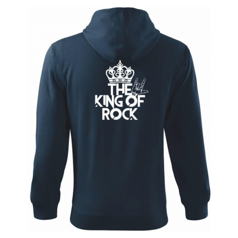 King of rock - Mikina s kapucí na zip trendy zipper