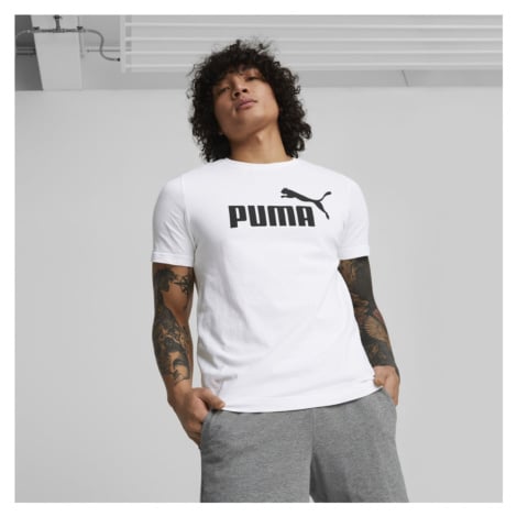 PUMA - ESS LOGO TEE M PÁNSKÉ BAVLNĚNÉ TRIKO