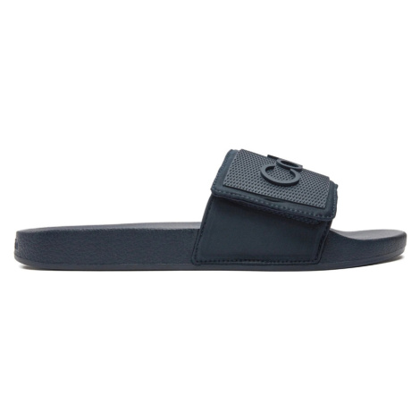 Calvin Klein pánské modré pantofle HM0HM01437 43