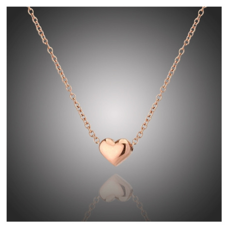Manoki Náhrdelník Ariel chirurgická ocel - srdíčko NHN19086-2/86 Zlatá 40 cm + 5 cm (prodloužení