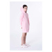 Dívčí šaty Karl Lagerfeld růžová barva, mini