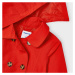 Kabátek s páskem a kapucí červený MINI Mayoral
