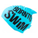 Dětská plavecká čepička borntoswim guppy junior swim cap modrá