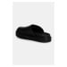 Kožené pantofle Calvin Klein Jeans HOME CLOG SLIDE MG LTH dámské, černá barva, YW0YW01686