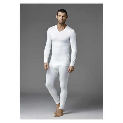 Dagi Ecru V-Neck Men's Long Sleeve Top Thermal Underwear