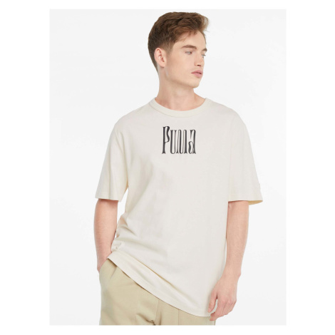 Krémové pánské tričko Puma Downtown