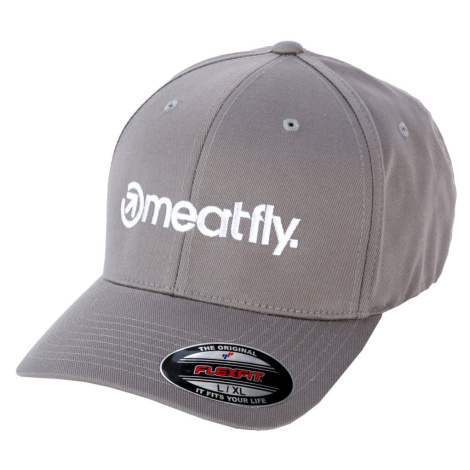 Meatfly Brand Flexfit Grey