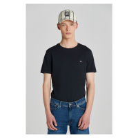 TRIČKO GANT SLIM PIQUE SS T-SHIRT černá