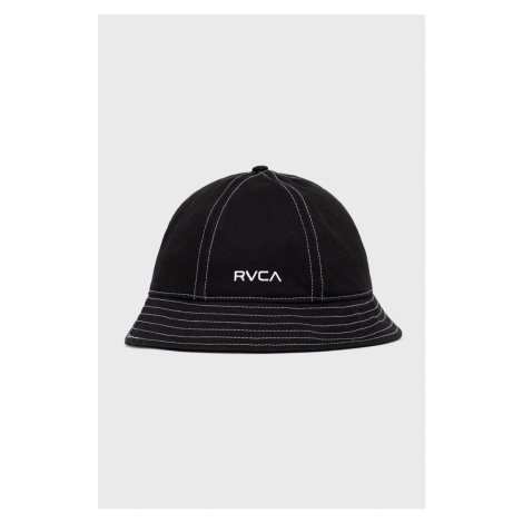 Bavlněná čepice RVCA černá barva