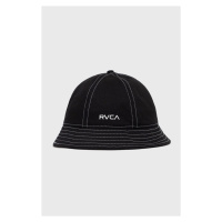 Bavlněná čepice RVCA černá barva