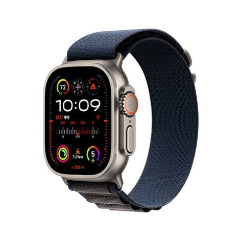 Apple Watch Ultra 2 49mm titanové pouzdro s modrým alpským tahem - Large