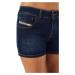 Šortky diesel de-lyla-short shorts blue