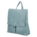 Stylový dámský koženkový kabelko-batoh Octavius, džínovo-modrý