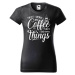DOBRÝ TRIKO Dámské tričko s potiskem Coffee Barva: Kávová