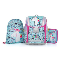 Oxybag SET UNICORN ICONIC Školní set, tyrkysová, velikost