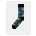 Modré pánské kostkované ponožky Happy Socks Argyle